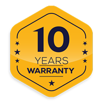 10 years warranty on Permasteel fence panels