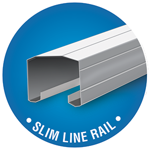 Slim line rail
