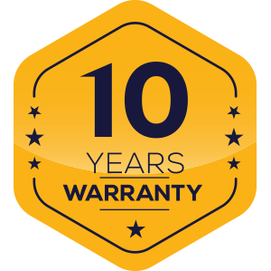 10 years warranty on Permasteel fence panels